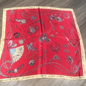 “Wrapped in Glam” Nadia Roden “The Metropolitan Opera” 34x34 Red Scarf